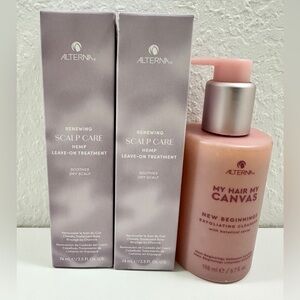 Alterna bundle 2 Scalp Care Leave in and New Beginnings Cleanser retail $126